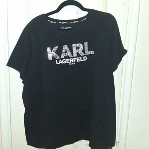 Karl Lagerfeld Black T-Shirt